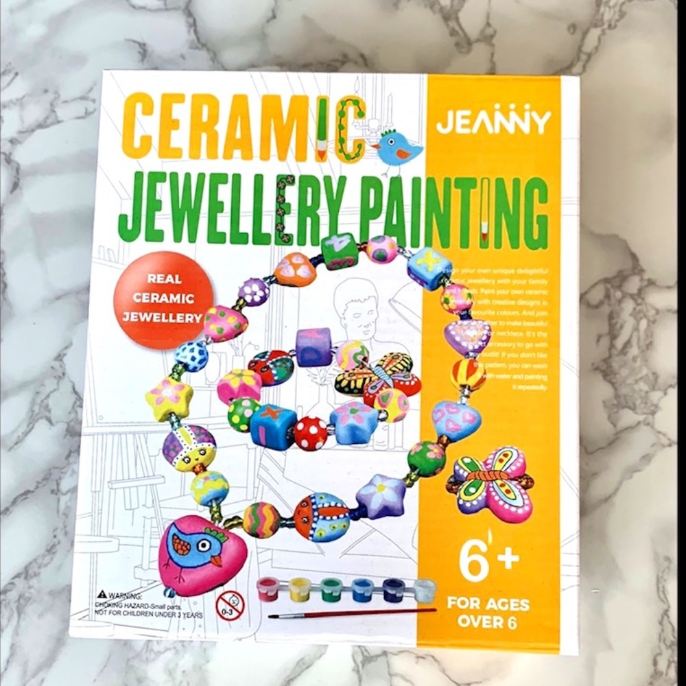 JEANNY Ceramic Jewellery Painting Kit (NEW)
